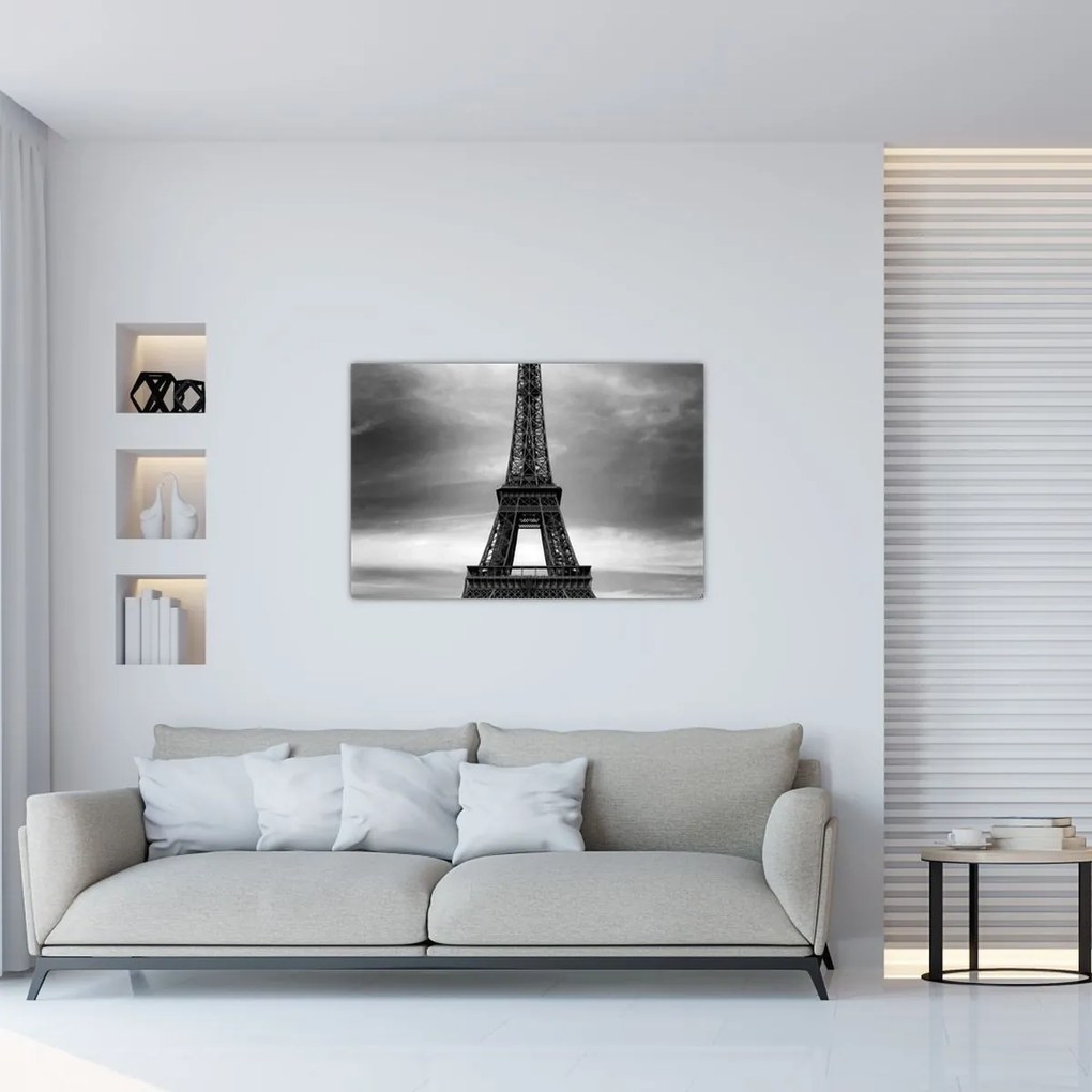 Kép - Rózsaszín autó Párizsban (90x60 cm)