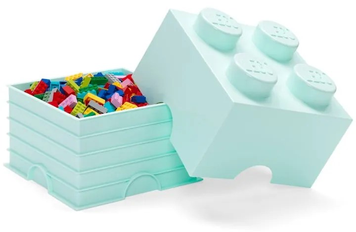 Világoskék négyszögletes tárolódoboz - LEGO®