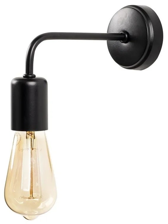 Fekete fali lámpa Isidora – Opviq lights