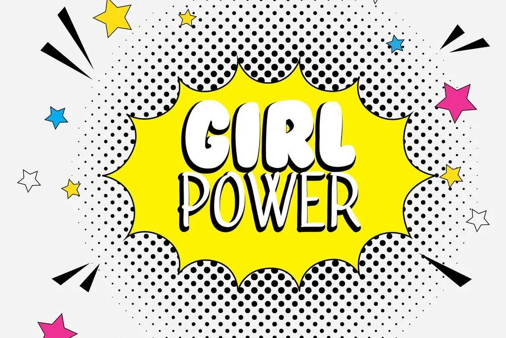 Kép pop art felirattal - GIRL POWER