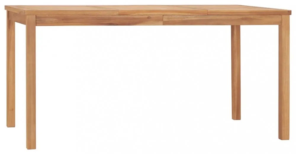 7 részes tömör tíkfa kerti étkezőgarnitúra 160 x 80 cm