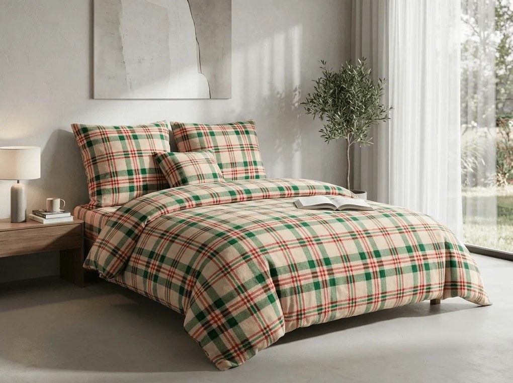 Mikroplüss ágyneműhuzat WINTER PLAID színes Ágyneműhuzat mérete: 2 db 70 x 90 cm | 200 x 220 cm