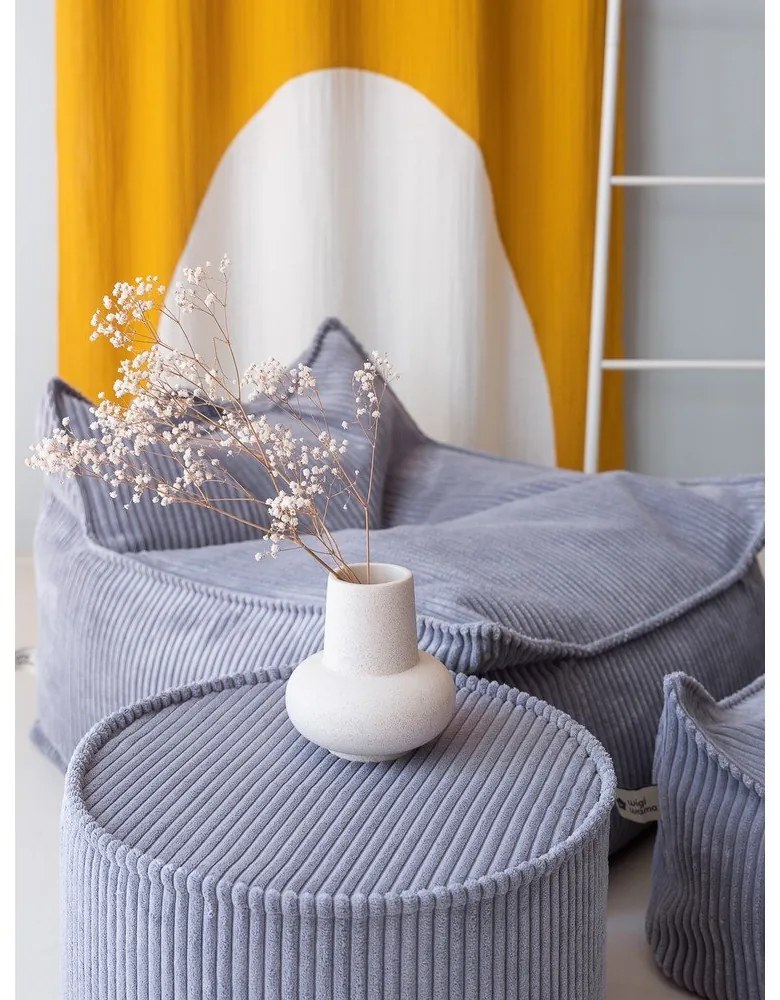 Kék kordbársony gyerek babzsákfotel Chair – Wigiwama