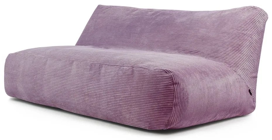 Lila kordbársony babzsákfotel Sofa Tube 190 – SLOWDOWN