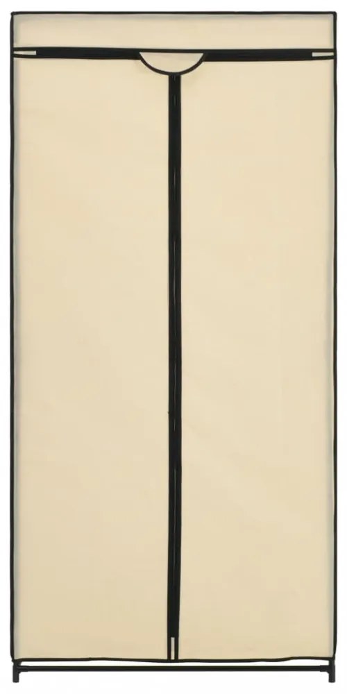 2 db krémszínű ruhásszekrény 75 x 50 x 160 cm