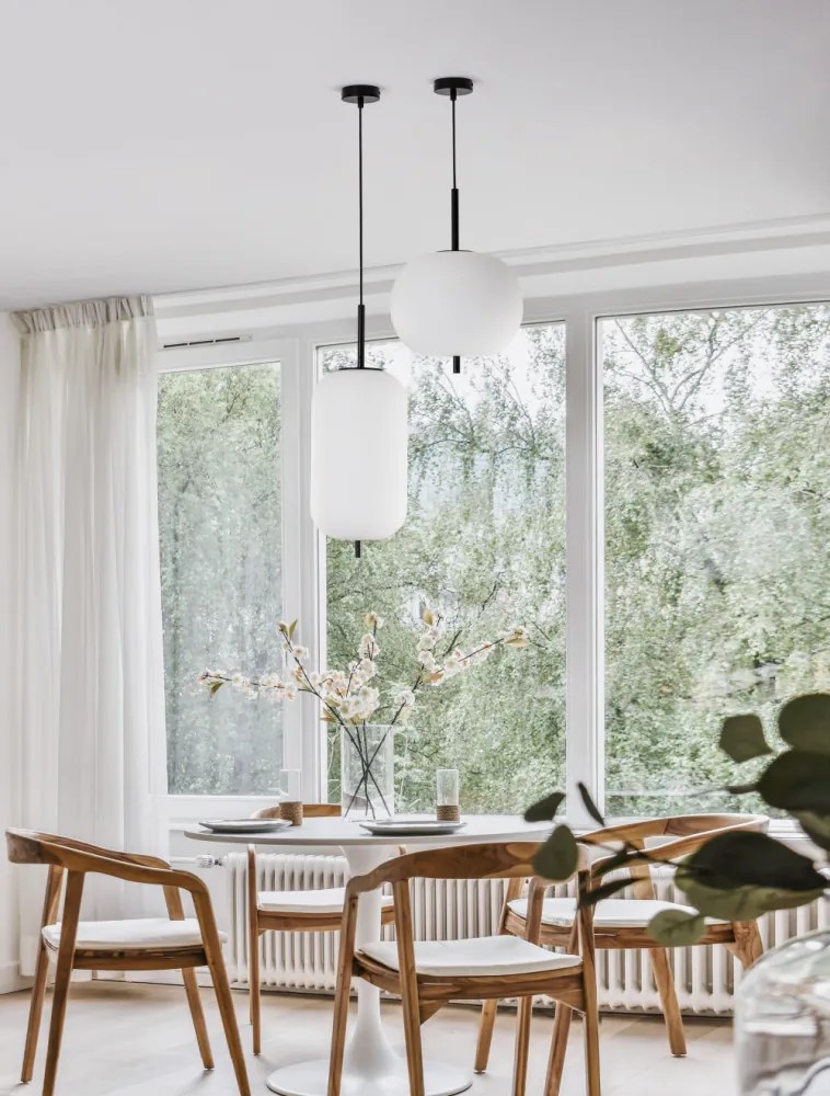 NOVA LUCE 9624072 LATO Egyágú Függesztett Lámpa Üveg E27 IP20