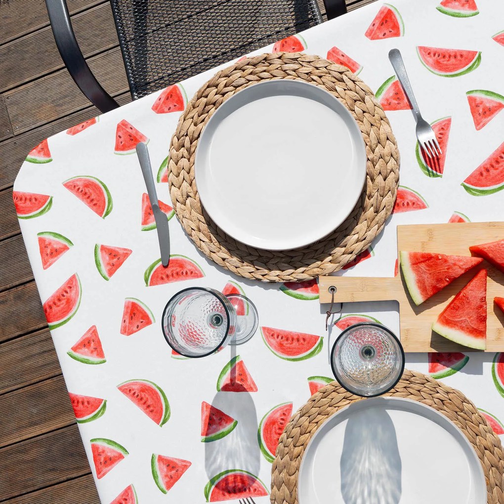 Goldea teflonos asztalterítő - friss görögdinnyék 80 x 80 cm