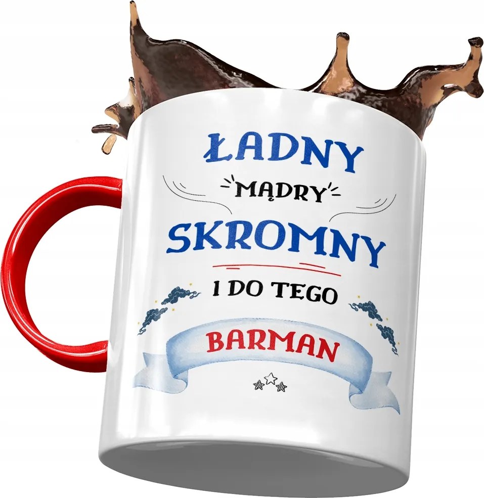 Piros Bögre A Csaposnak Szép Okos Szerény Nyomtatott Fotóval