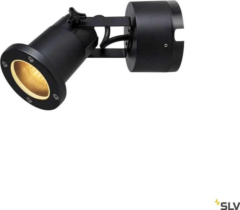 SLV 1002867 NAUTILUS Modern Kültéri Fali Lámpa Fekete GU10 IP54