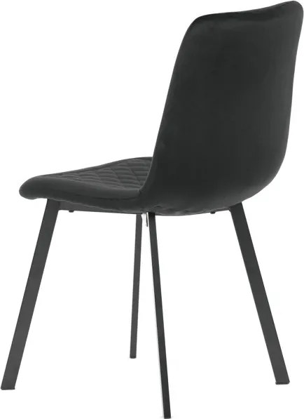 Étkezőszék, fekete, bársony szövet, DCL-973 BK4
