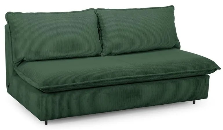 Zöld kordbársony kinyitható kanapé 184 cm Isadora – Bobochic Paris