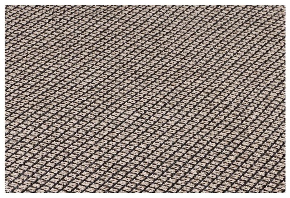 Diby krémszínű-fekete kültéri futószőnyeg, 70 x 200 cm - Narma