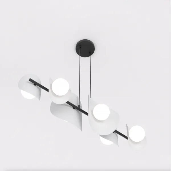 ELEMENTI kábelen függő csillár, 6xG9/8W/230V, szürke