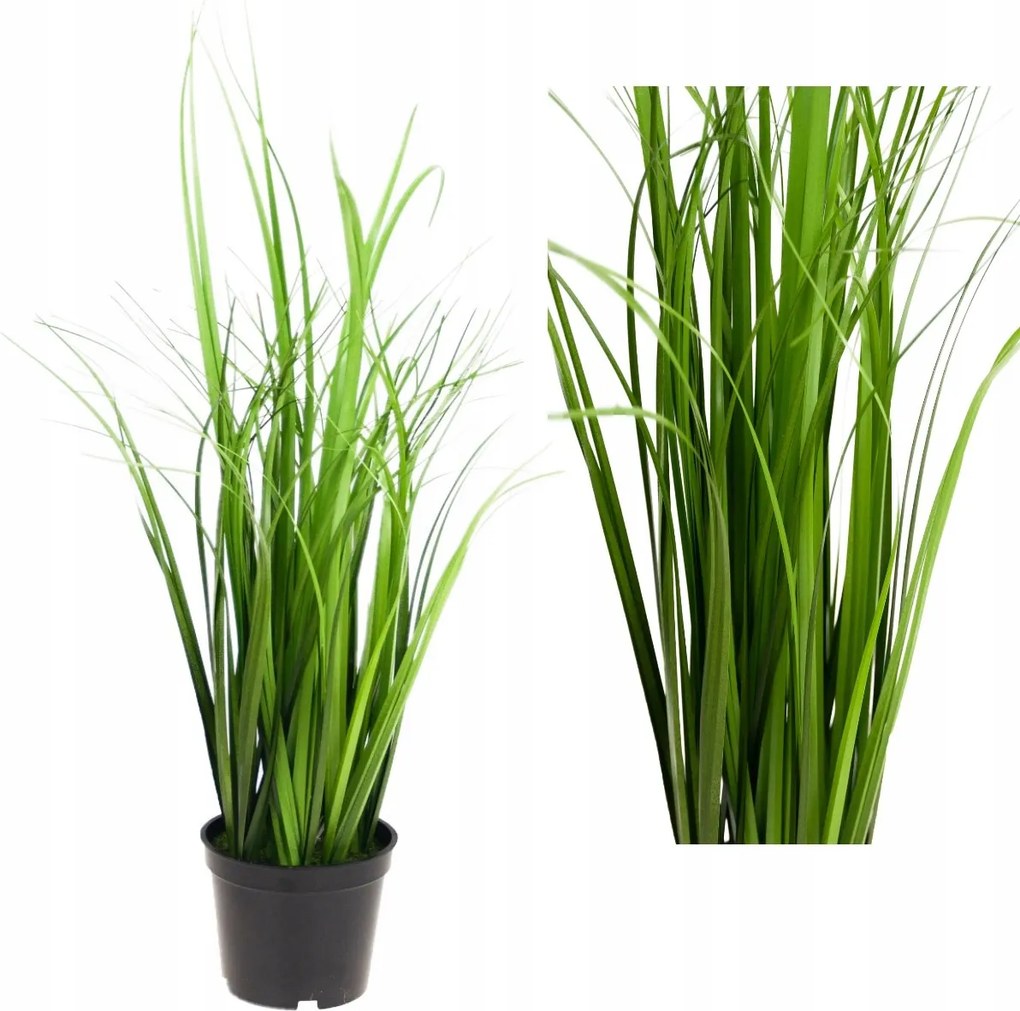 Fű a cserépben, Dekoratív Műfű Virágtartó 40CM zöld