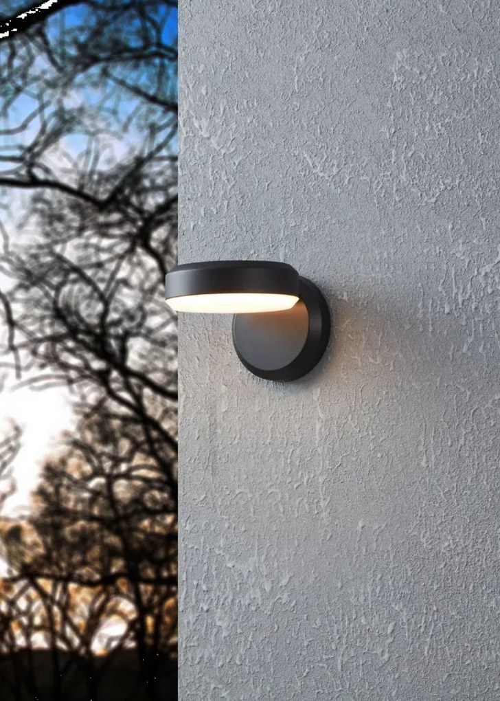 EGLO 900673 FORNACI Modern Kültéri Fali Lámpa Fehér, Fekete LED IP54