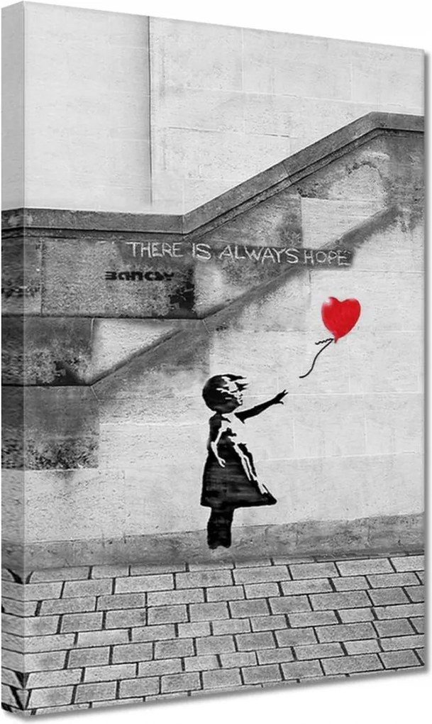 Vászonkép 20x30 Banksy Lány Hope