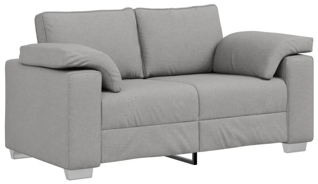 Kétszemélyes Kanapé – Felhős Szürke, 120 cm, Szövet