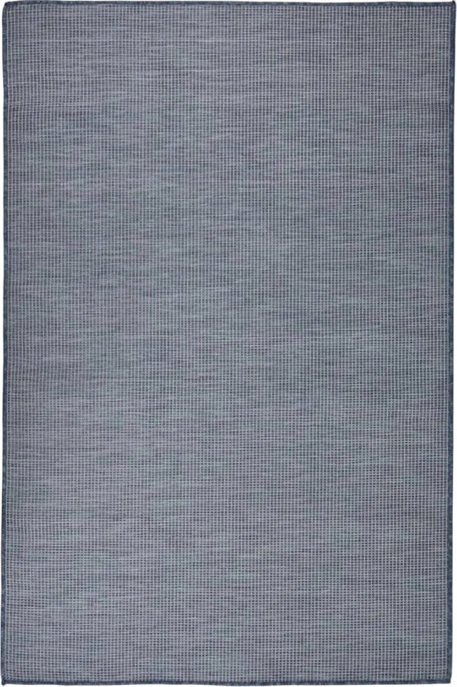 vidaXL kék lapos szövésű kültéri szőnyeg 120 x 170 cm