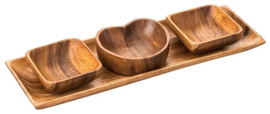 4 db szervírozó tálka tálcával Kora – Premier Housewares