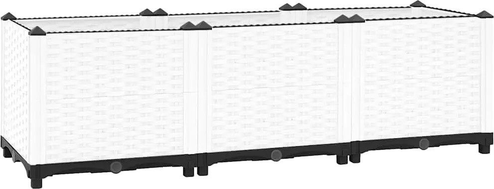 vidaXL polipropilén magaságyás 120 x 40 x 38 cm
