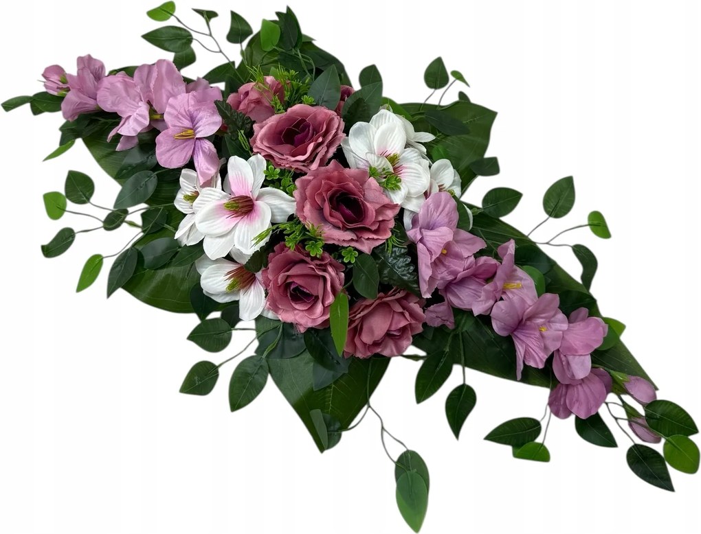 Csokor Nád Kompozíció Sír Temető Művirágok