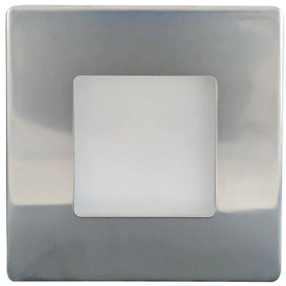 LED Kültéri lépcsőmegvilágító LED/1,7W/230V 2700K IP44 króm