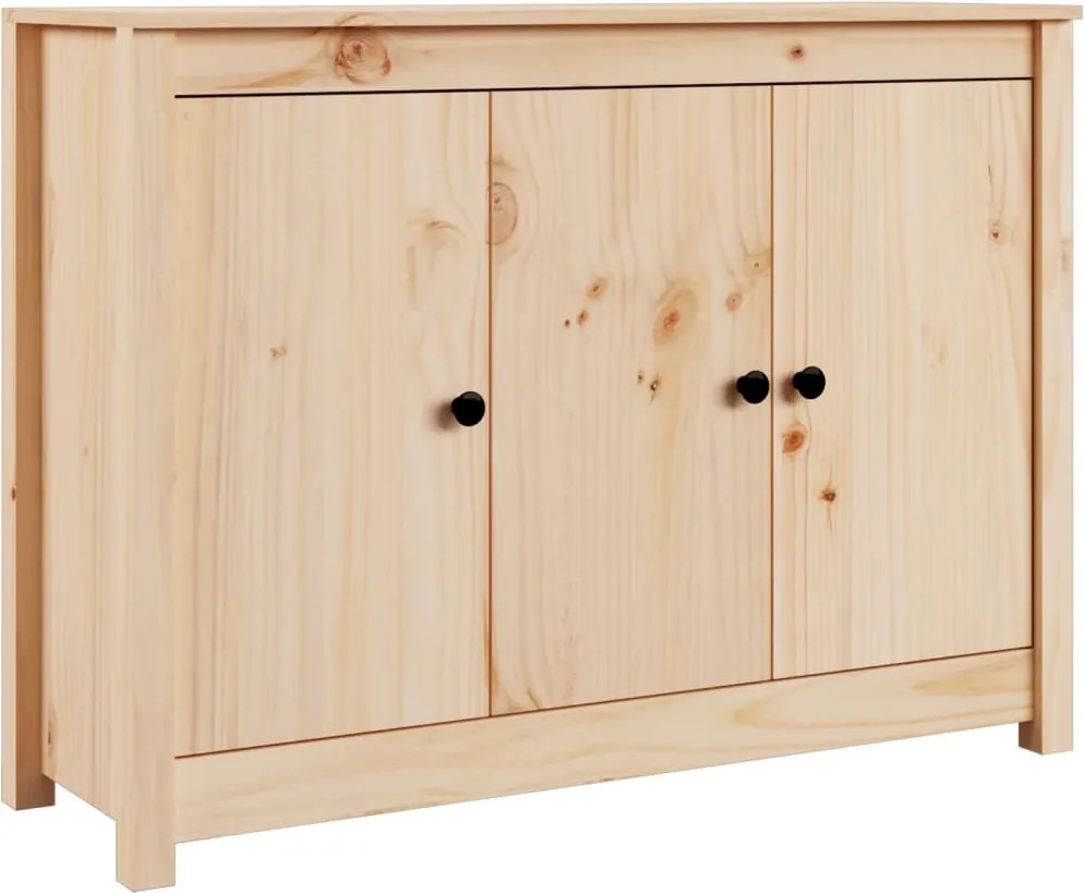 vidaXL tömör fenyőfa tálalószekrény 100 x 35 x 74 cm