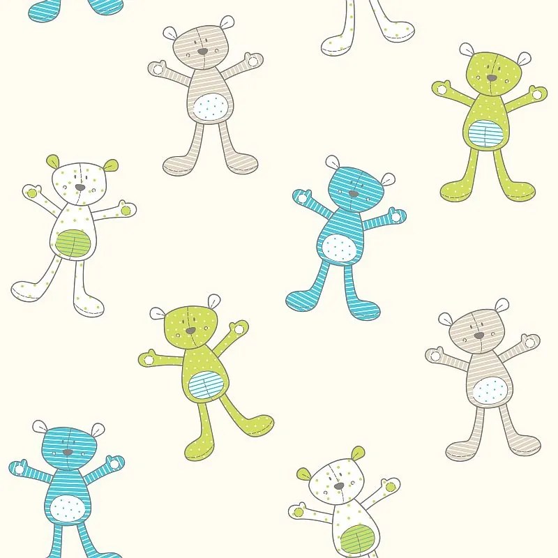 Fali Tapéta A Gyerekszobába Macival