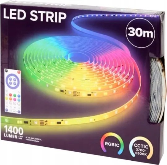 Led Szalag Rgbic Cctic 2700-6500K 1400LUMEN 30M