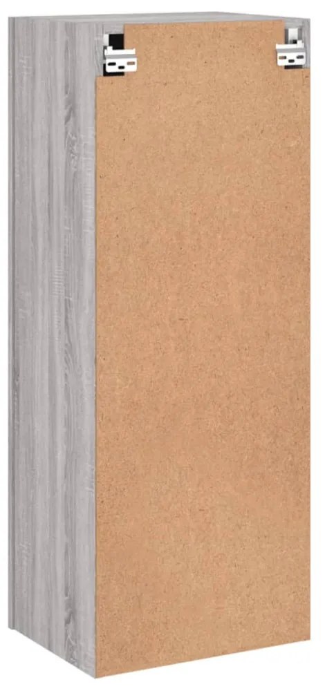 szürke sonoma színű szerelt fa TV-szekrény 40,5 x 30 x 102 cm