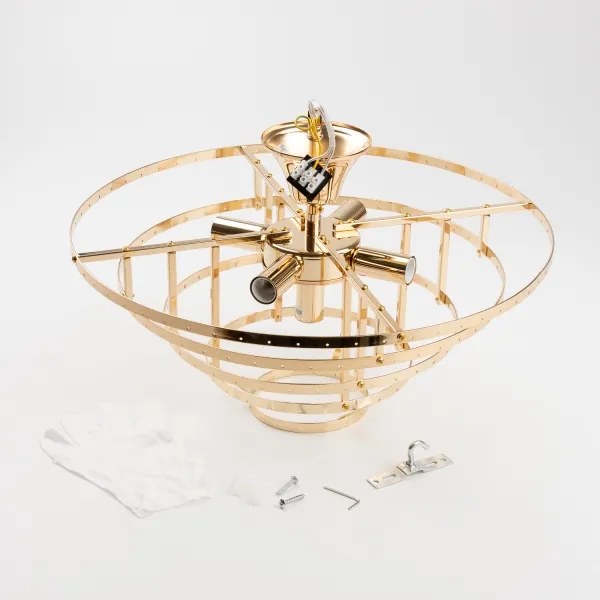 Brilagi - Felületre szerelhető csillár CRYSTAL 5xE14/40W/230V arany