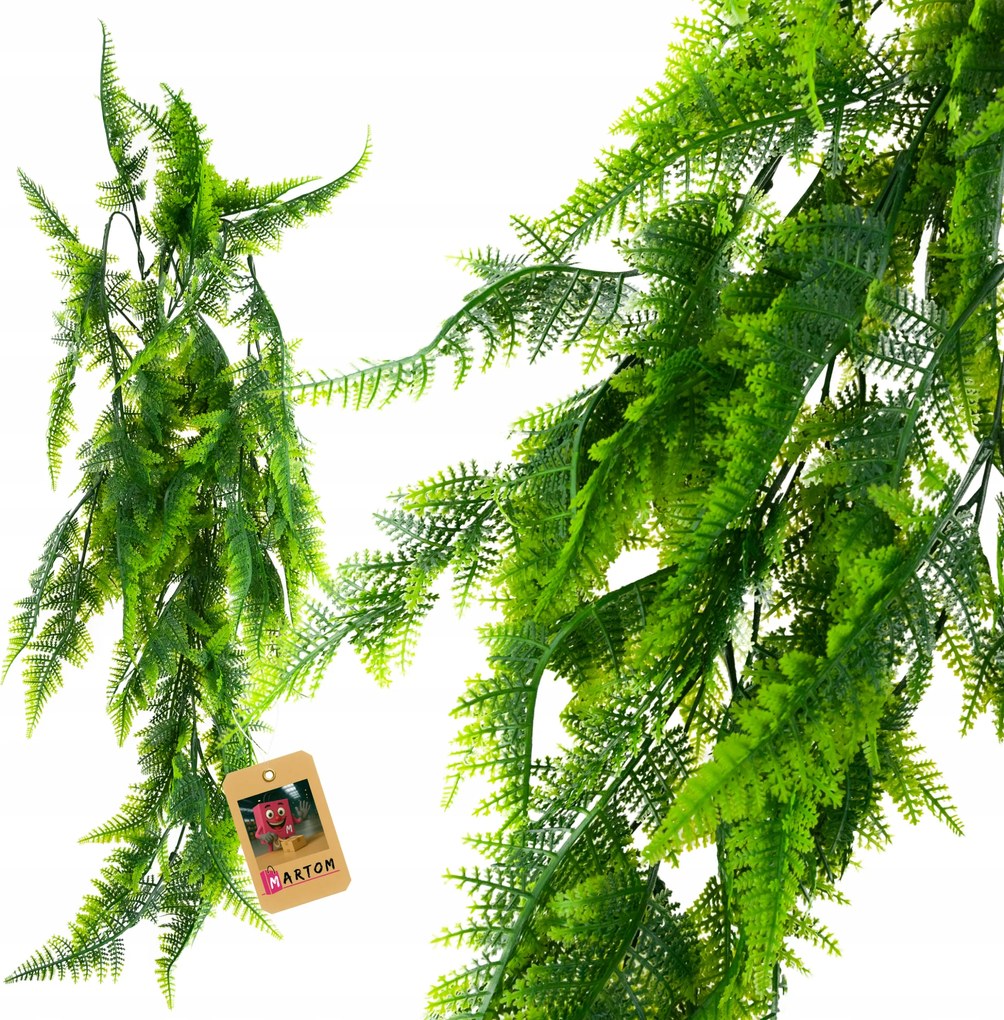 Páfrány Lógó virág 85cm Sűrű Lógó Növény Belső Dekoráció