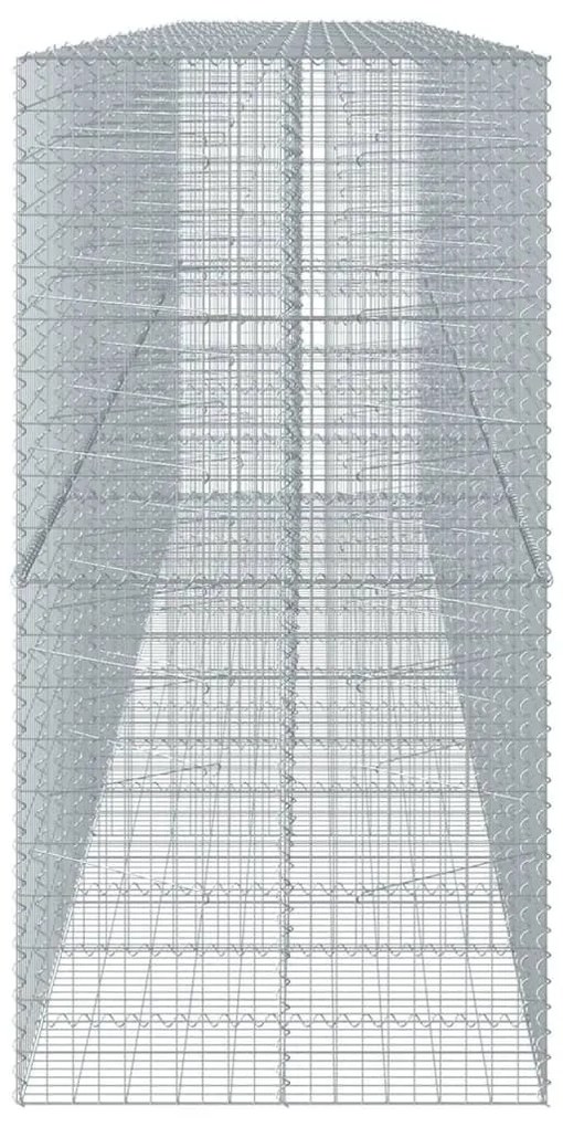 horganyzott vas gabion kosár fedéllel 750 x 100 x 200 cm