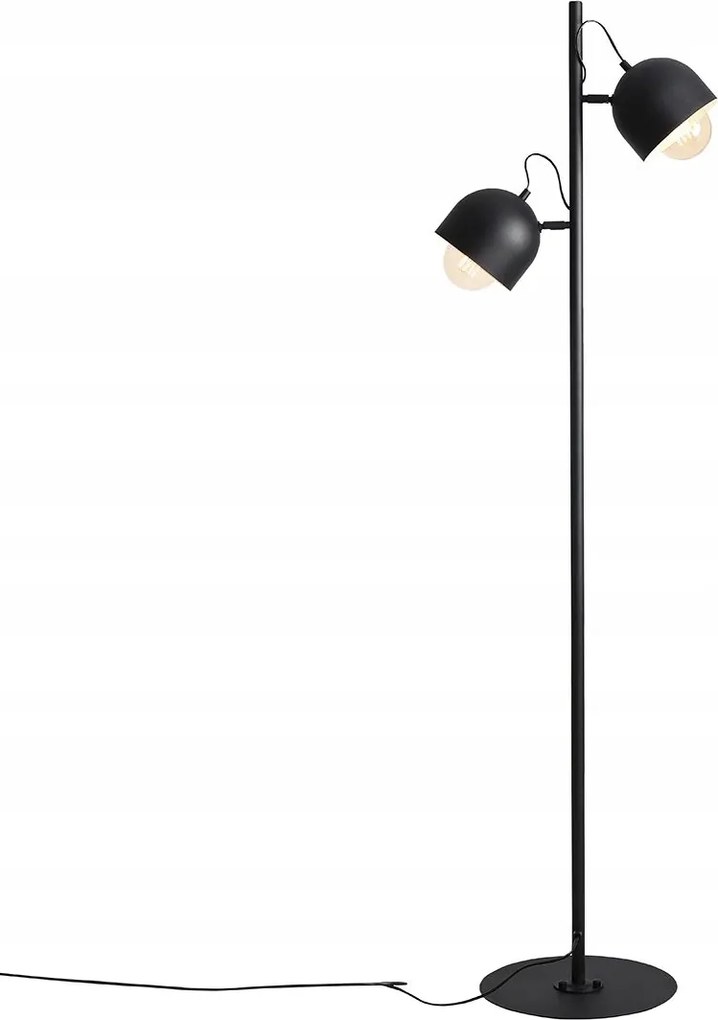 Álló lámpa, álló, fekete éjjeli nappaliba, olvasáshoz Beryl XX