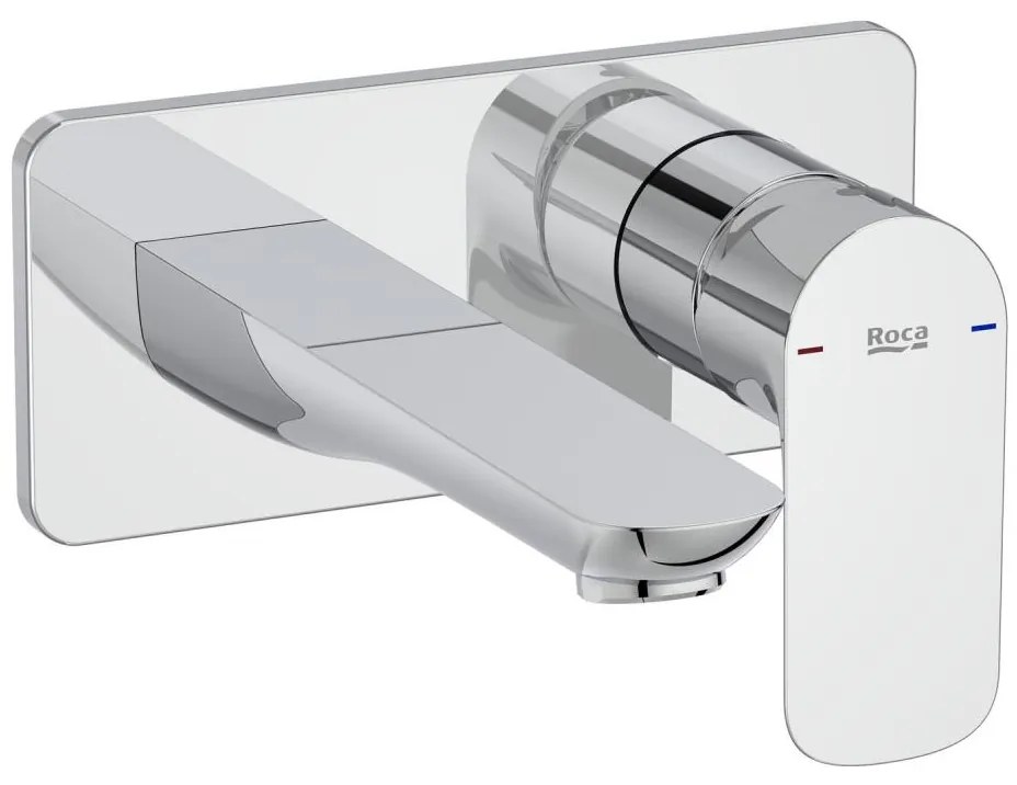 Roca A5A356EC00 - Kádcsaptelep falba süllyeszthető beépítéshez CALA fényes króm