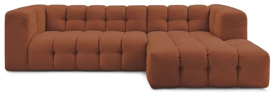 Téglavörös sarokkanapé (jobb oldali) Cloud – Bobochic Paris