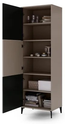 RONJA szekrény taupe/fekete