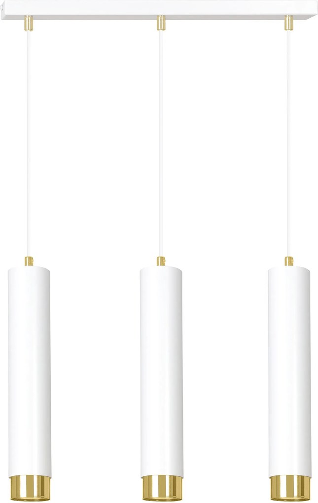 Emibig modern függeszték kibo fehér arany emi642/3