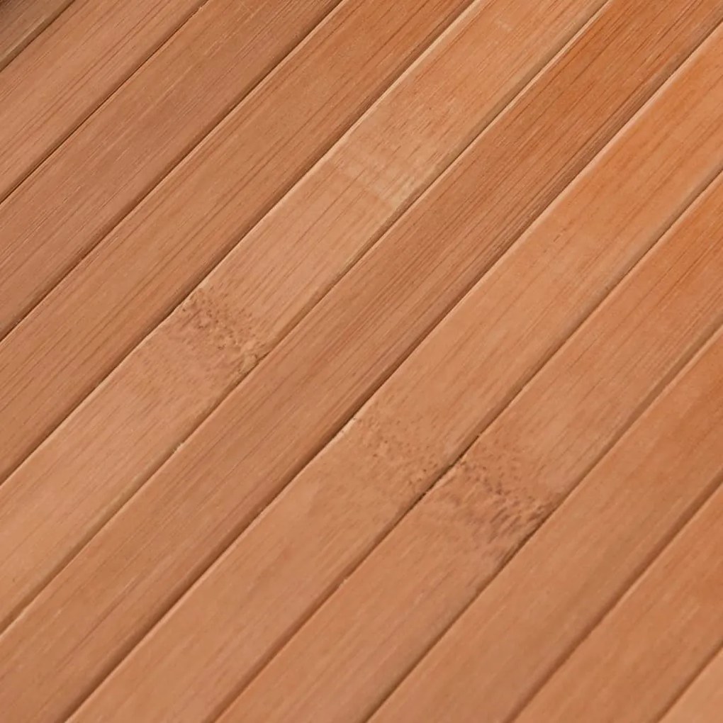 négyszögletű természetes bambusz szőnyeg 80 x 1000 cm