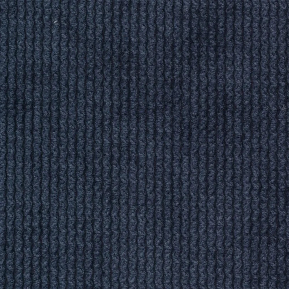 Sötétkék kárpitozott egyszemélyes ágy ágyráccsal 90x200 cm Barker – Ropez