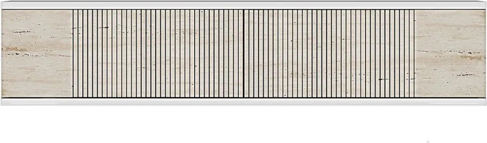 Corsa 120 - White, Travertine