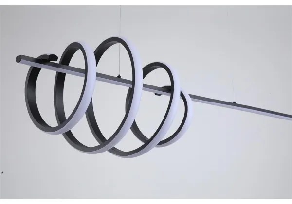 Searchlight 22510BK - LED dimmelhető kábelen függesztett csillár SWORD LED/40W/230V 3000K