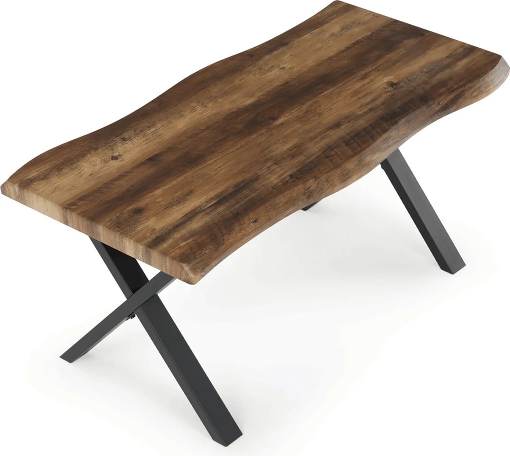 CT-F4312 OLW natúr MDF dohányzóasztal 60 × 120 cm
