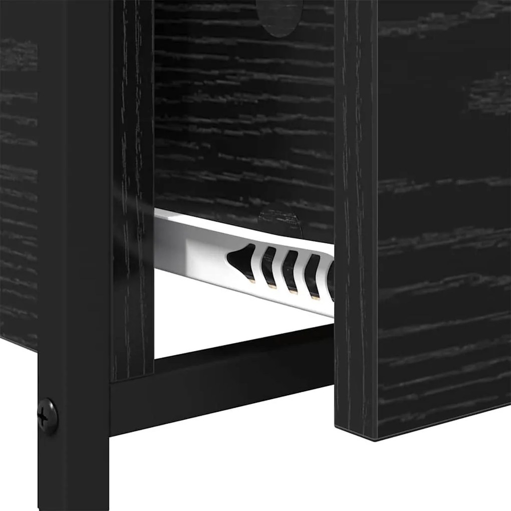 Dohányzóasztal fiókkal Musta tammi 70x50x50cm Faanyag