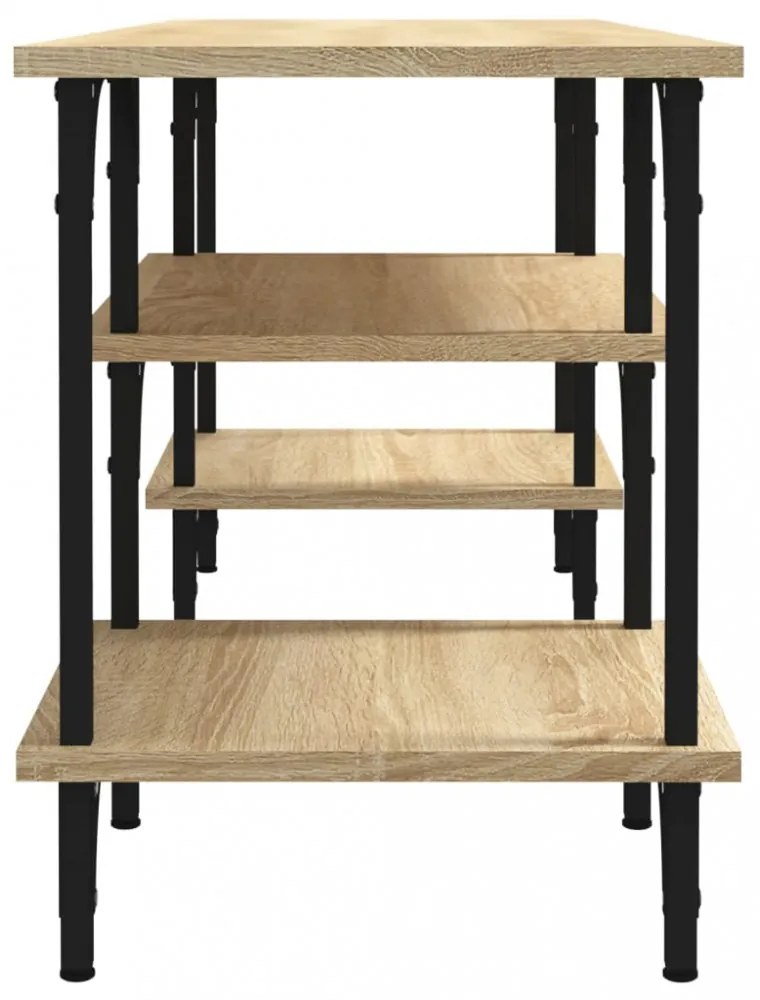 sonoma tölgyszínű szerelt fa TV-szekrény 102x35x45,5 cm