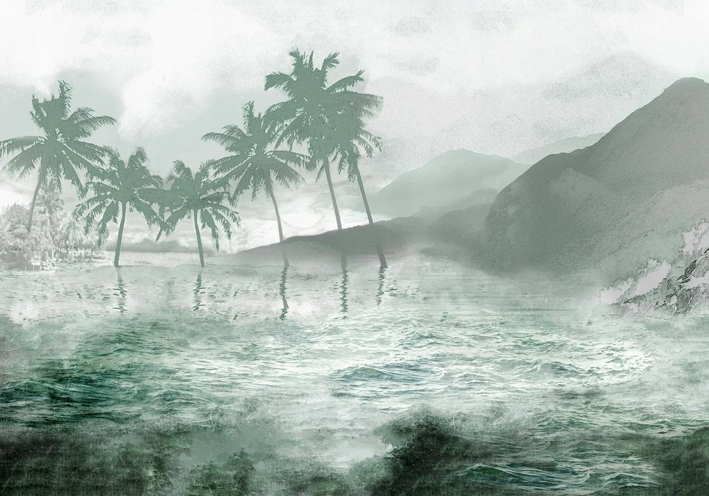 Fotótapéta flizelin m2 táj óceán pálmafák