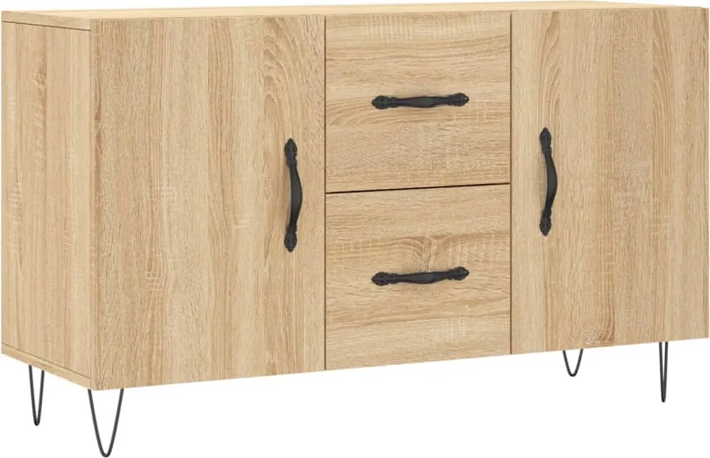 vidaXL sonoma tölgy színű szerelt fa tálalószekrény 100 x 36 x 60 cm