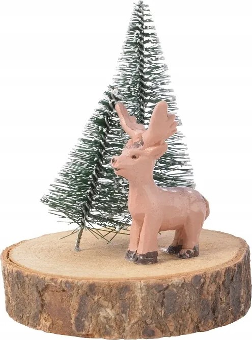 Rénszarvas Figura Karácsonyi Dekoráció 11cm Téli WZ1