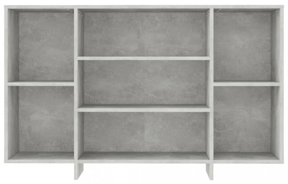 betonszürke szerelt fa tálalószekrény 120x30x75 cm