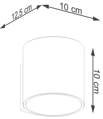 Sollux Sl.1181 - Fali spotlámpa ORBIS 1xG9/8W/230V arany
